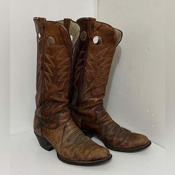 Other - All Brown Leather Western Cowboy Boots - Size Mens 10